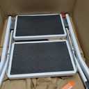 VEVOR Step Ladder 2-Step 330lbs Capacity, Ergonomic Folding Steel Step Stool with Wide Anti-Slip Pedal, Sturdy Step Stool for Adults Toddlers, Multi-Use for Household, Kitchen, Office, RVs