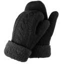 CZBRO Women's Winter Gloves, Winter Warm Mittens Thick Knitted Gloves Mittens Warm Soft Lining Cold Weather Accessories Gifts (1 Pair, Black)