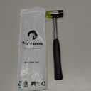 Meowoo Ring Sizer, Can be Hammered Solid Ring Mandrel and Jewelry Rubber Mallet, Ntegrated Conical Solid Ring Mandrel Sizer Tools for Ring Repair and Measurement, Jewelry Sizing Measuring