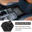 Aunginsy Center Console Storage Box Compatible with Ford Maverick 2022-2024 Pickup Truck Central Control Organizer Tray Front Armrest Storage Accessory Container Insert Tray with Mat ABS Accessories