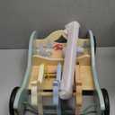 Giant bean Wooden Baby Push Walker for Boys Girls Ages 1-3, Galloping Ponies Push and Pull Activity Walker Adjustable Speed, Baby Push Walker Christmas Gift for Toddler Kids Motor Skills & Creativity