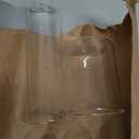 2 Pcs Clear Glass Candle Holders Transparent Candle Cups for Wedding Centerpieces Glass Shades for Home Decoration and Projects