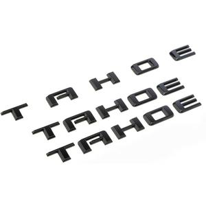 3pack OEM 2021 Tahoe Emblem 3D Letters Badge Compatible with fits 2019-2025 Tahoe 84910058 Glossy Black