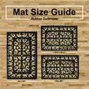 DII Rubber Doormats Collection All Weather, 18x30, Knobby