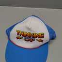 Stranger Things Netflix Series Blue & White Thinking Hat Trucker Hat