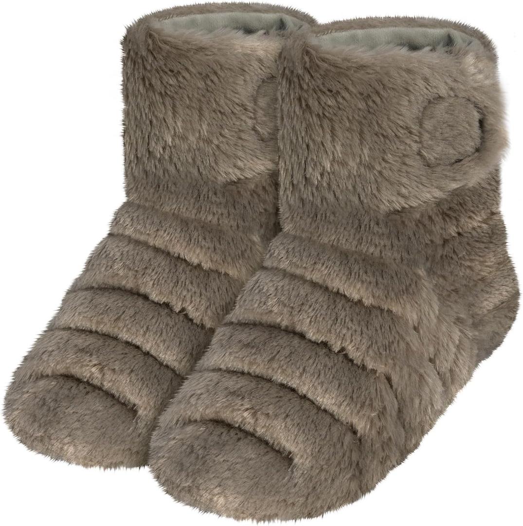 Microwavable Booties and Feet Warmers for Discomfort Reduction, Feet Warmer for Reduce Aching, Heated Boots, Microwavable Boots for Soothing Fatigue, Foot Warmer Microwave Booties for Elderly, L
