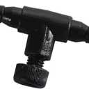 ALEGI Aquarium Control Valves for Aquarium Air Pump Single Way Plastic Air Flow Control Regulator for 3/16" ID Tubing 12 Pack (Black)