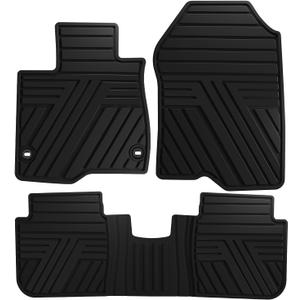Floor Mats Fit for Honda CR-V 2026 2025 2024 2023 (Gasoline & Hybrid & e:FCEV), All Weather Custom Fit Heavy Duty Anti-Slip Car Mats for CRV, 1st & 2nd Row Black