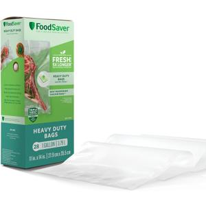 FoodSaver Gallon Vacuum Seal Bags, Heavy Duty, 28 Pack, Extended Life for Freshness, Enhanced Protection
