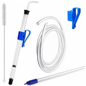 Dbgogo 14” Auto Siphon with Bottling Wand, 3/8” Racking Cane Homebew Siphon Pump with 5.5FT Silicone Tubing & Clamp, Effortless Bottling Fermentation Siphoning Mead Making Kit