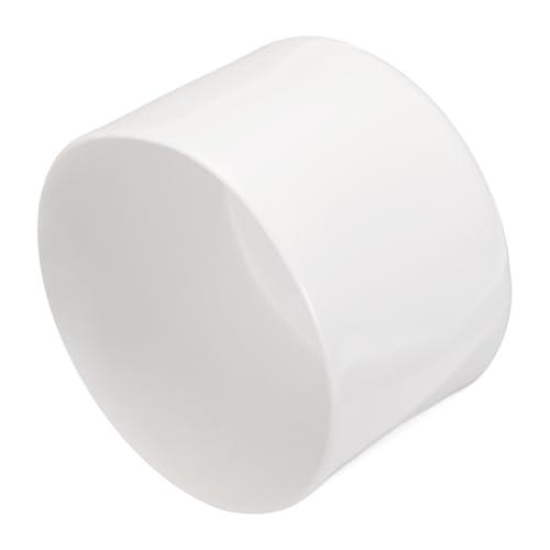 uxcell 5 Pcs Rubber End Caps 75mm ID Vinyl Round Tube Bolt Cap Cover Screw Thread Protectors White, 50mm Height