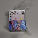 AMAZINK 962XL Ink Cartridges, 4 Pack (BK,C,M,Y) for OfficeJet Pro 9010, 9015, 9020, 9025, 9012, 9014, 9016, 9019, 9022, 9026, 9028 Printers