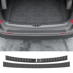 powoq 2PCS Rear Bumper Protector Compatible with 2019-2025 Toyota RAV4 Trunk Sill Cover Protector Replacement for 2019-2025 Toyota RAV4 Accessories