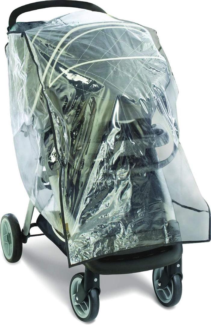 Graco Travel System Weather Shield, Baby Rain Cover, Universal Size to fit Most Travel Systems, Waterproof, Windproof, Ventilation, Sun Protection, Shade, Umbrella, Pram, Vinyl, Plastic, Clear (1 Count (Pack of 1))
