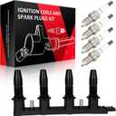 SCITOO 1 ignition coils + 4 iridium Spark Plugs,for Saturn for Astra 1.8L 2008-2009,for Chevrolet for Astra 1.8L 2007 UF606 VB-8065 5C1763