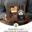 pet memorial gifts for loss of dog cat, dog loss sympathy gifts, pet bereavement condolence gift, dogs cat passing away gift, personalized wooden picture frame 4x6
