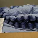 Intelligent Design Twin Comforter Set, Plush Bedding, Microfiber Reverse, 2 Piece, Lightweight, Super Soft Ribbed Velvet Comforter 1 Sham, All Season Fluffy Bed Set, Avril, Twin/Twin XL Blue Ombre