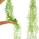 SEEKO Succulents Extra Large Fake Seaweed (Pack of 2, 33" Long) - Artificial Succulents Unpotted - String of Pearls (2 pc (33))