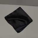 ANECO 12 Pieces Satin Napkins Soft Dinner Napkins Square Table Napkins 17 x 17 Inches for Restaurant Weddings Party Dinner Decoration (Black)