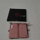 Compatible with Samsung Galaxy S24 5G Wallet Case Crossbody Shoulder Strap Stand Leather Card Holder Multi-Function 2in 1 Detachable Magnetic Cell Phone Cover for S 24 24S GS24 G5 Pink