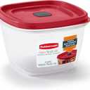 Rubbermaid Easy Find Vented Lid Food Storage Containers 7-Cup Red