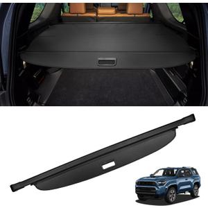 Cargo Cover for Toyota 4Runner 2025 2026 Accessories Retractable Trunk Cover Security Shielding Shade Cargo Luggage Cover Trunk Privacy Protection (Carbon Fiber Texture)