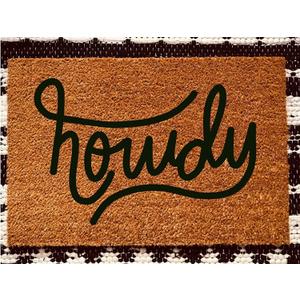 Howdy Door Mat Welcome Door Mat Absorbent Non Slip Floor Mat for Home Bathroom Kitchen Entrance 16x24 inch