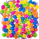 Fun Express Plastic Easter Eggs Bulk 1000 Prefilled with Toys - Treasure Box Toys for Classroom Prizes, Party Favors for Kids 4-8, Goodie Bag Stuffers & Birthday Party Supplies | Pinata Fillers