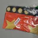 2 Pcs 13 x 72 Inch Movie Night Table Runner with Gold Star Design - Red Carpet Decoration for Birthday Party Supplies red