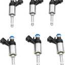 6pcs 16600-6KA0A Fuel Injectors Fit for 2016 2017 2018 2019 2020 Nissan Pathfinder Infiniti JX35 QX60 3.5L Replacement for 166006KA0A FJ1548