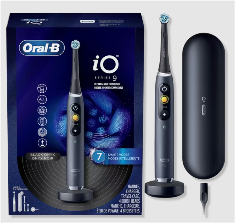 Oral-B iO9 Rechargeable Electric Toothbrush, Black