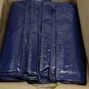 BOX USA Extra Large Moving Bags with Handles (8-Pack) - Heavy Duty 29.1 x 14.2 x 13 Waterproof Storage Bags for Clothes, College, Packing, and Travel  Blue Tote Bag with Zipper Closure