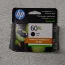 HP 60XL Black Ink Cartridge, High-Yield | Works with Printer Series: DeskJet D1660, D2500, D2600, D5560, F2400, F4200, F4400, F4580; Envy 100; OJ J4500, J4680, 4500; PhotoSmart C4600, C4700, D110a