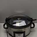 Crock-Pot 6 Quart Cook & Carry Programmable Slow Cooker with Digital Timer Stainless Steel (CPSCVC60LL-S) pack of 1