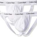 Calvin Klein Men's Underwear 2 Pack Cotton Stretch Jock Straps (X-Large, White)