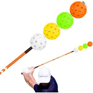 Dazzling Speed Distance Golf Swing Trainer & Warm-Up Aid – Aero Resistance Lag Stick with LED Light for Power, Rhythm & Tempo Training