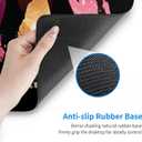 Anime Large Gaming Laptop Mouse Pad Tanjiro Nezuko Zenitsu Inosuke, Big Desk Pads PC Keyboard Waterproof and Non-Slip 31.06 x 11.8inches 3mm Thick Rubber Table Mat Black