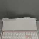 Wireless Keyboard and Mouse Combo - Full Size Slim Thin Wireless Keyboard Mouse with Numeric Keypad 2.4G Stable Connection Adjustable DPI - Rose Gold & White