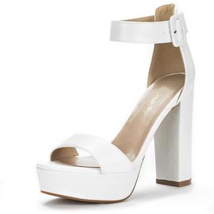DREAM PAIRS Women's Hi-lo Heeled Sandal (8.5)