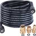 25 Ft High Pressure Washer Hose, Upgraded Power Washer Hose for Replacement and Extension, M22 14mm or M22 15mm
