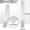 304 Brushed Stainless Steel Finishing Sheet Metal Gap Filler Trim Strip Metal Trim for Home Kitchen Tools (Silver,4 x 30 Inch)