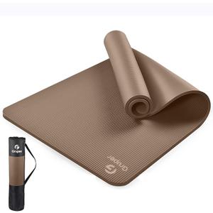 Gruper Yoga Mat Non Slip, 10/15mm Thick NBR Extra Thick Yoga Mat