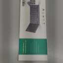 Samsers Foldable Bluetooth Keyboard with Touchpad - Portable Wireless Keyboard with Holder, Rechargeable Full Size Ultra Slim Pocket Folding Keyboards for Android Windows iOS Tablet & Laptop - Silver (BT x1)