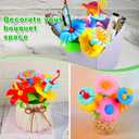 Toys Gifts for Toddlers Boys Girls Age 2 3 4 5 6, 167 PCS Dinosaur Flower Garden Building Blocks, STEM Fine Motor Skill Stacking Games, First 1st Birthday Gifts for Preschool Kids 2+ Years Old