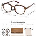 AMOMOMA 2 Pack Retro Aviator Square Reading Glasses for Women Men,Classic Blue Light Computer Womens Readers AM6161 (Ac1.black+c4.tortoise)