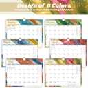 4 x 2026 Calendar, 2026 Wall Calendar, 18 Month Wall Calendar 2026-2027, January 2026 to June 2027 Calendar with Twin-Wire Binding, Hanging Hook and Julian Dates, 11" X 8.5" (Drift Sand)