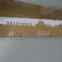 UNISHADES no Drill Cordless Roman Shades for Windows, 20" W 64" H - 100% Blackout - Linen - Mist White