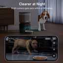 Automatic Dog & Cat Feeder with Camera & WiFi 8L/34 Cups, 1080P Night Vision, 2.4 & 5G WiFi, 2-Way Talk, 10s Voice Recording, Timed Food Dispenser, Up to 99 Portions, 15 Meals Per Day