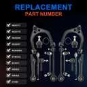 14 pcs RWD Front Suspension Kit Control Arms Fit for Chrysler 300 2005-2010,Dodge Challenger 2008-2010, Charger 2006-2010, Magnum 2005-2008 K620177 K620178 K620258 K620257 K80823