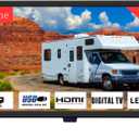 22 Inch TV, 1080p LED Widescreen HDTV with Digital ATSC Tuners, Flat Screen TV with HDMI/VGA/RCA/USB for Kitchen, RV, Bedroom, Caravan(NO Smart TV)